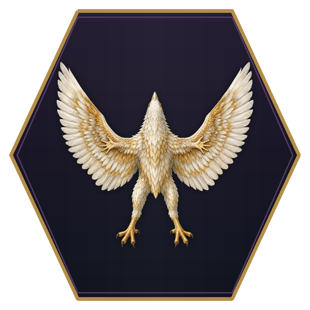 Avoral top-down flat-top hex token