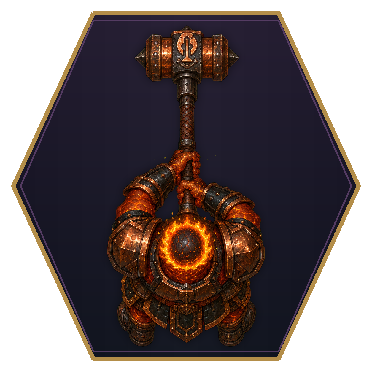 Azer top-down flat-top hex token