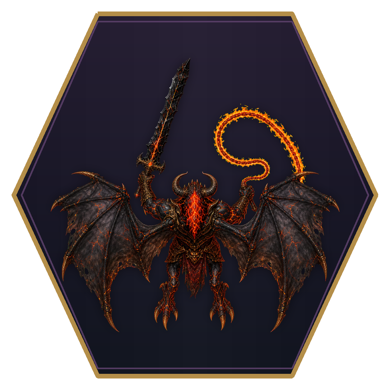 Balor top-down flat-top hex token