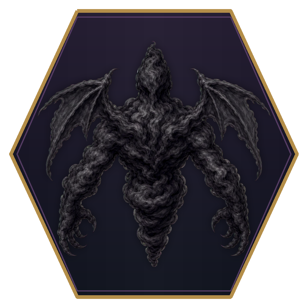 Belker top-down flat-top hex token