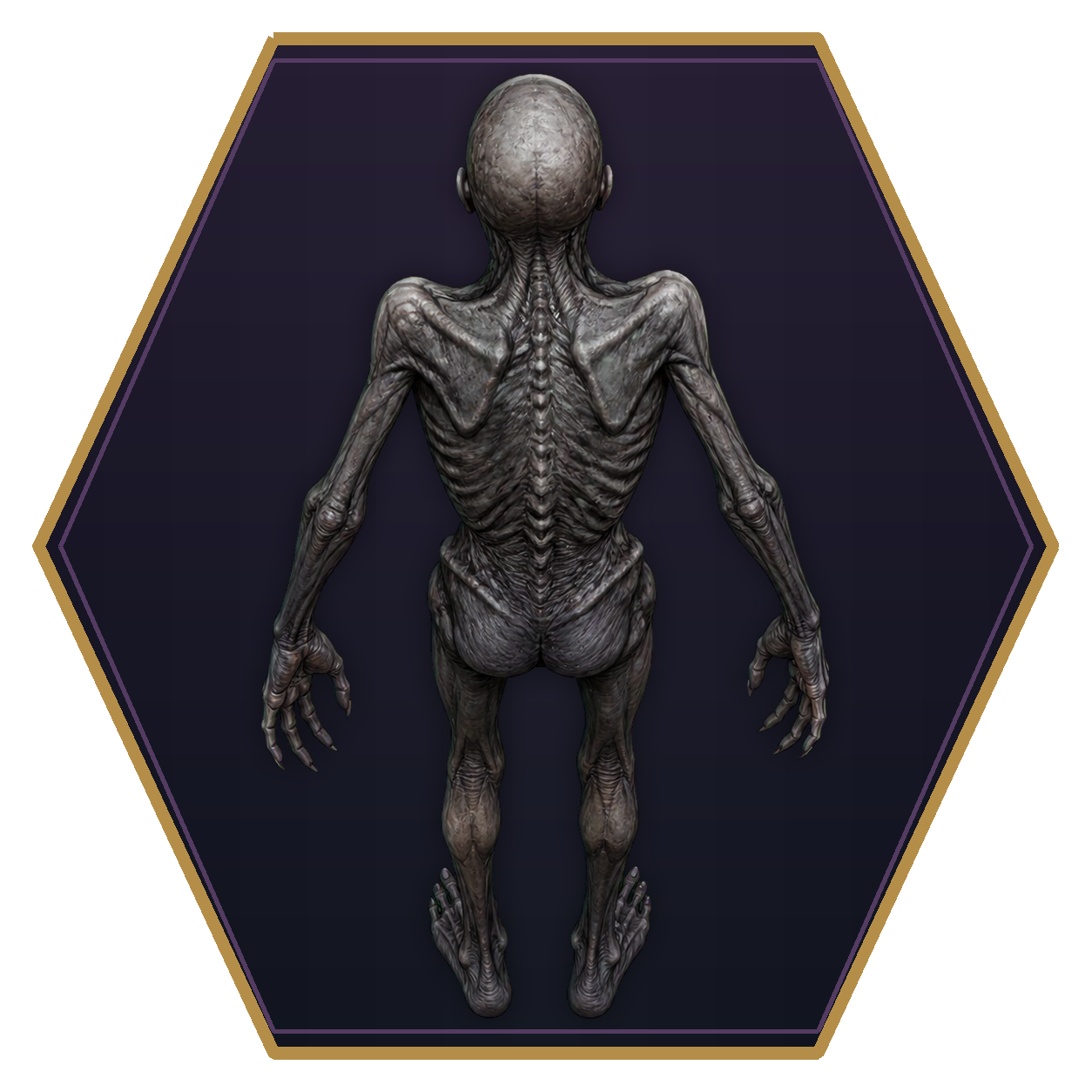 Bodak top-down flat-top hex token