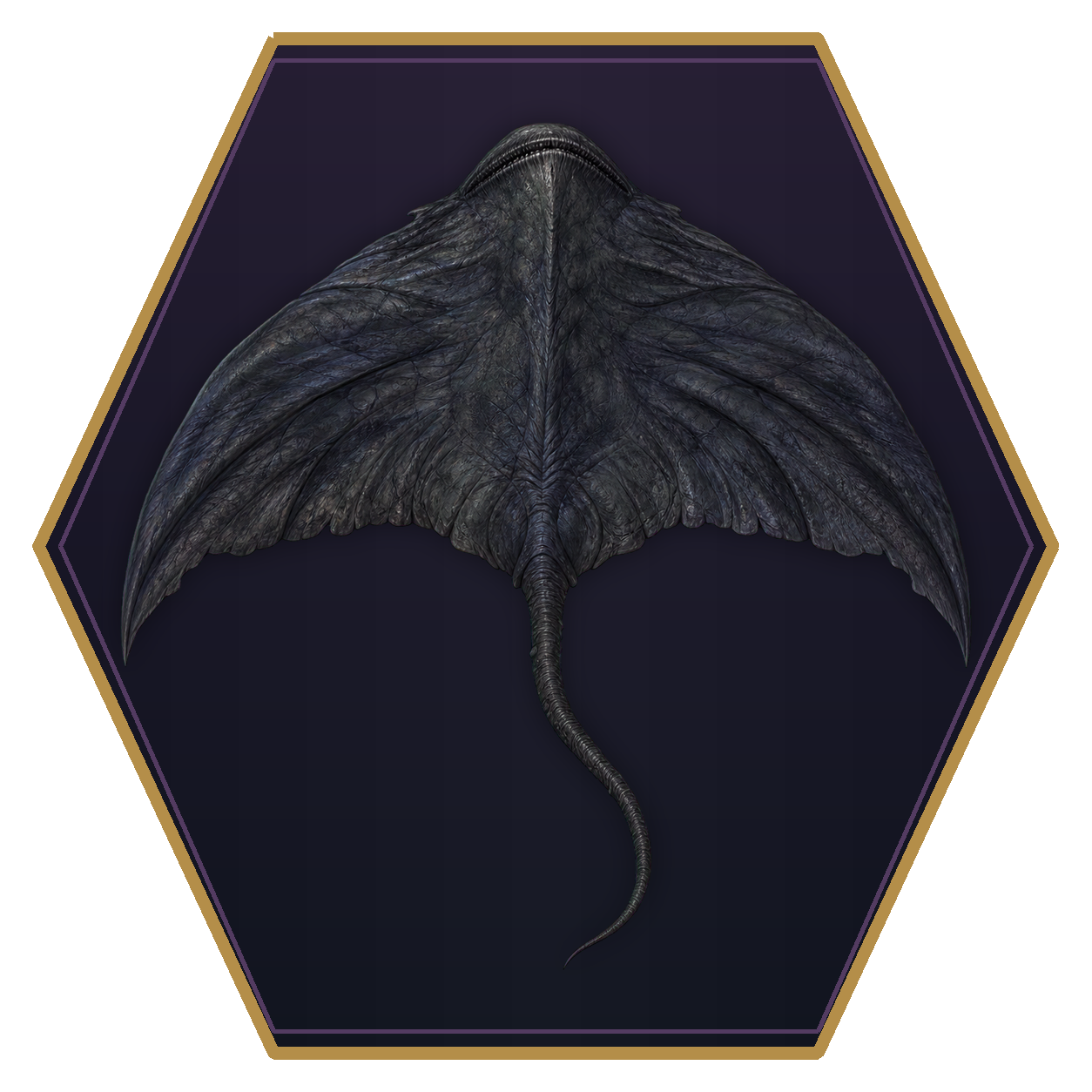 Cloaker top-down flat-top hex token