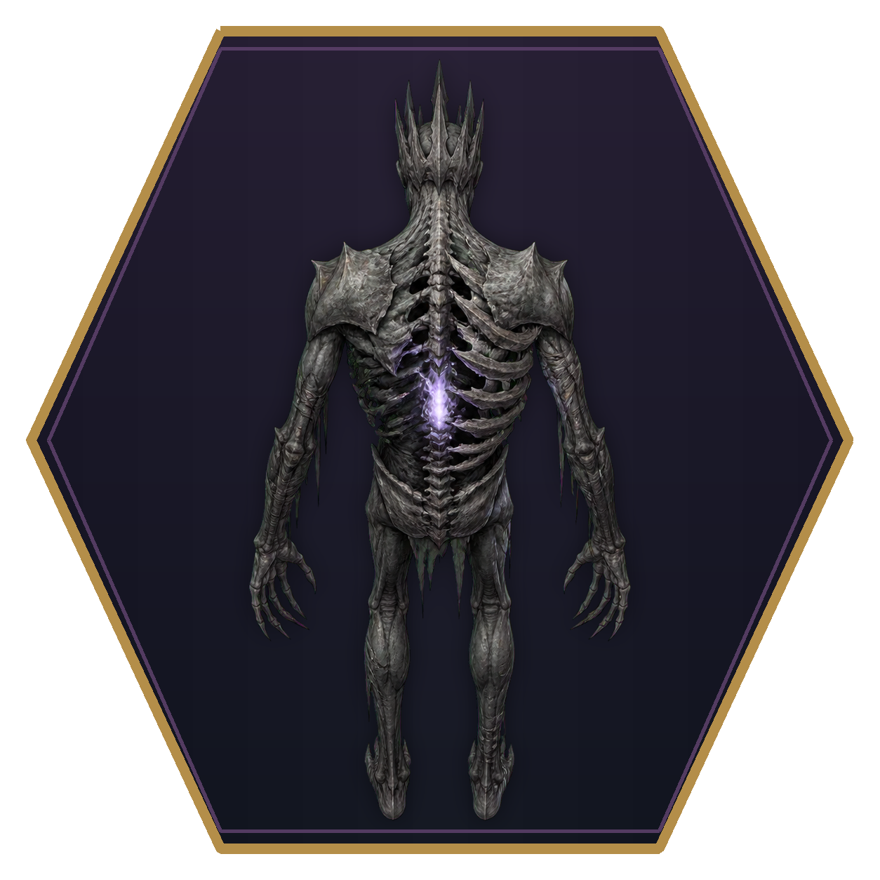 Devourer top-down flat-top hex token