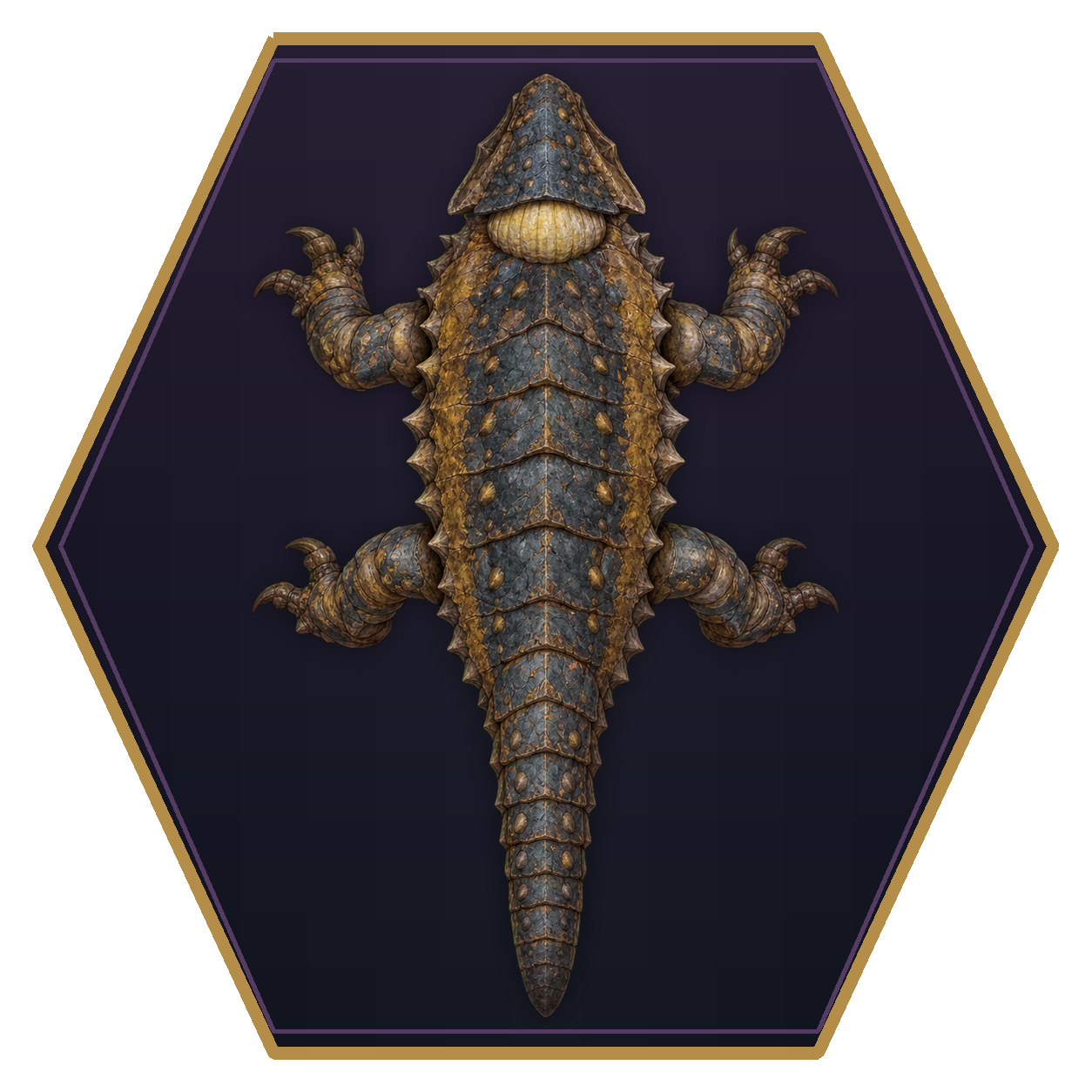 Digester top-down flat-top hex token