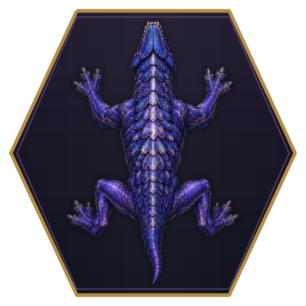 Ethereal Marauder top-down flat-top hex token