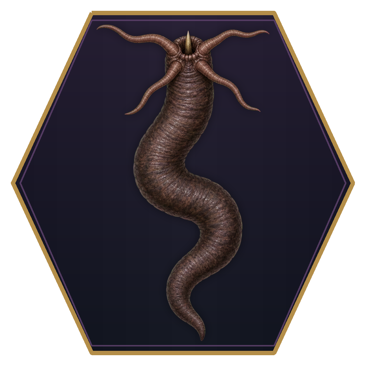 Grick top-down flat-top hex token