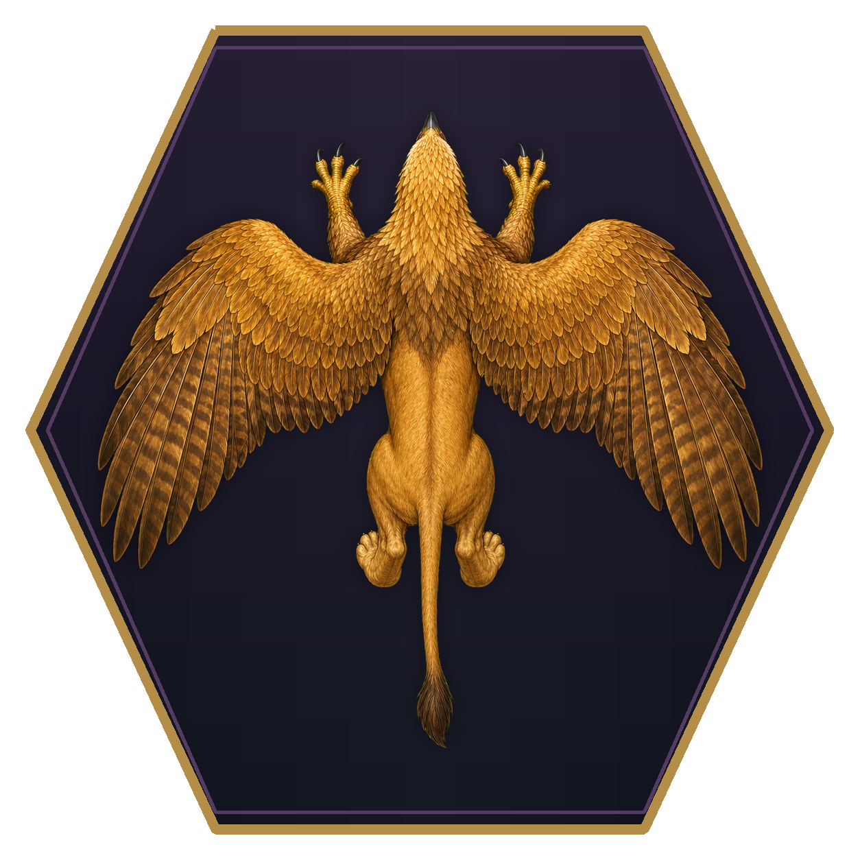Griffon top-down flat-top hex token