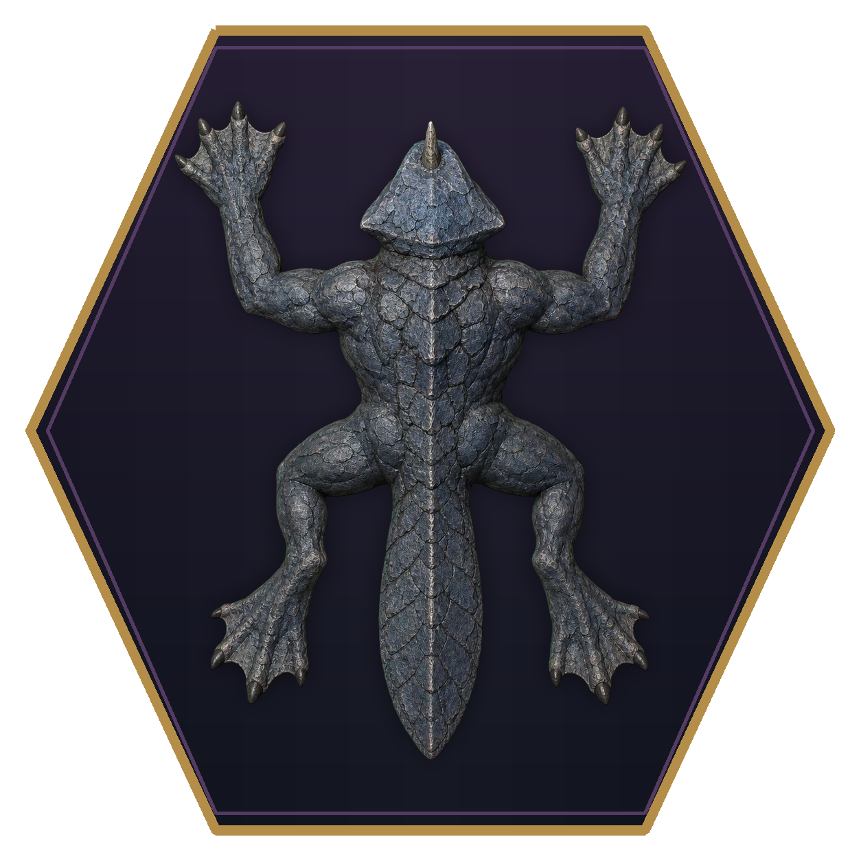 Kapoacinth top-down flat-top hex token