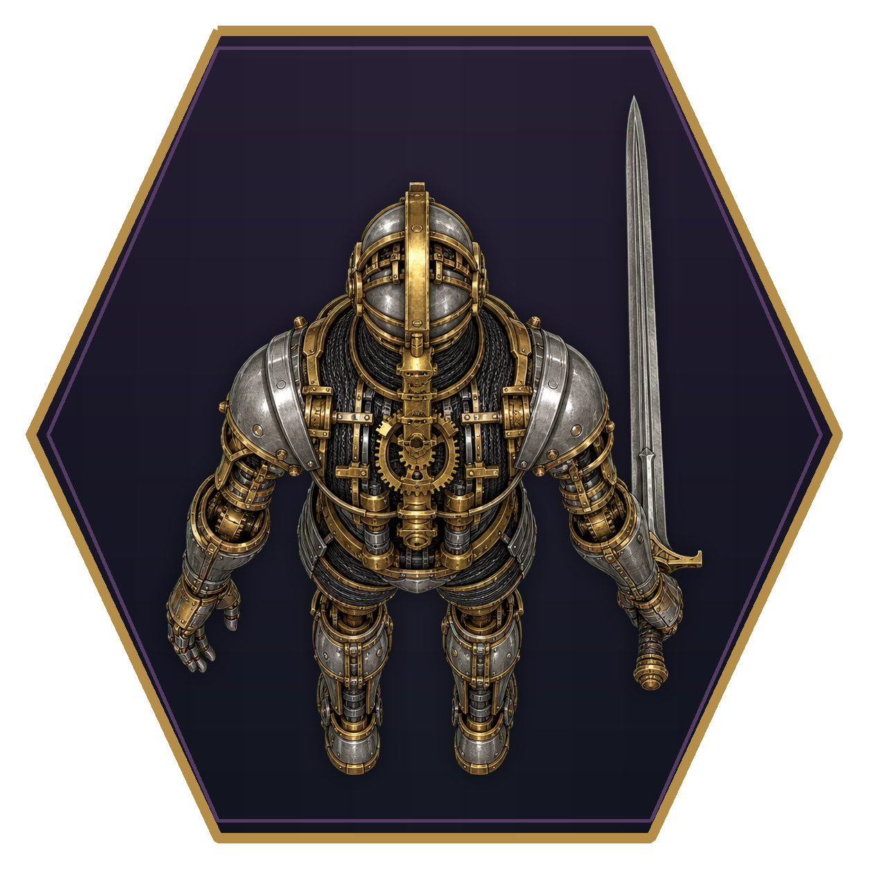 Kolyarut top-down flat-top hex token