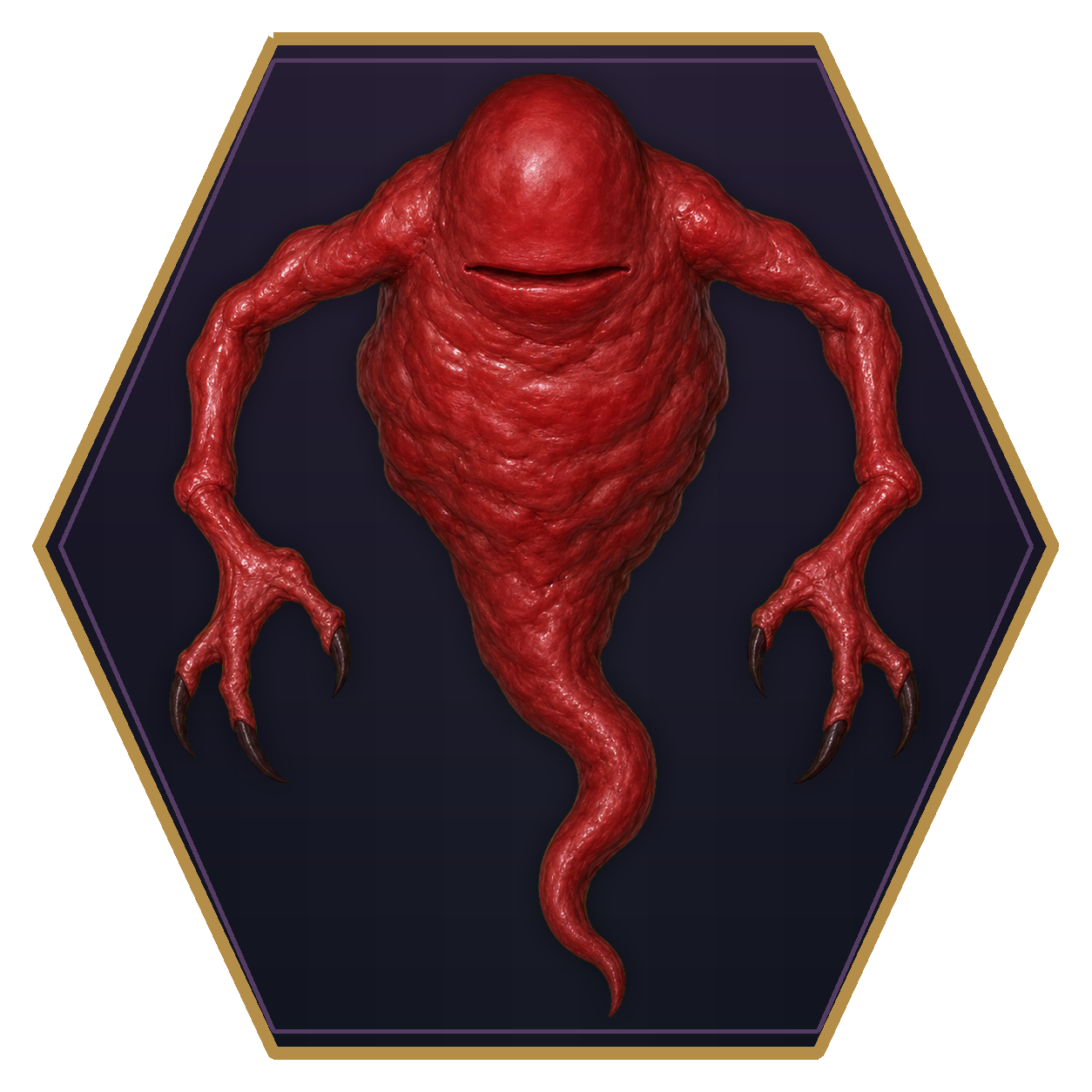 Lemure top-down flat-top hex token