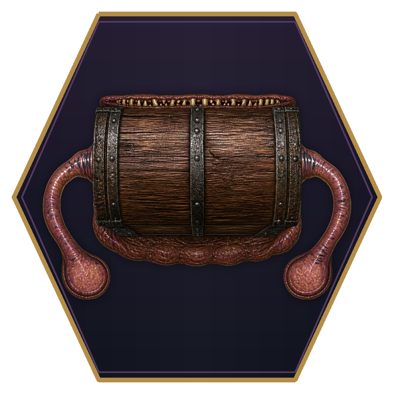 Mimic top-down flat-top hex token