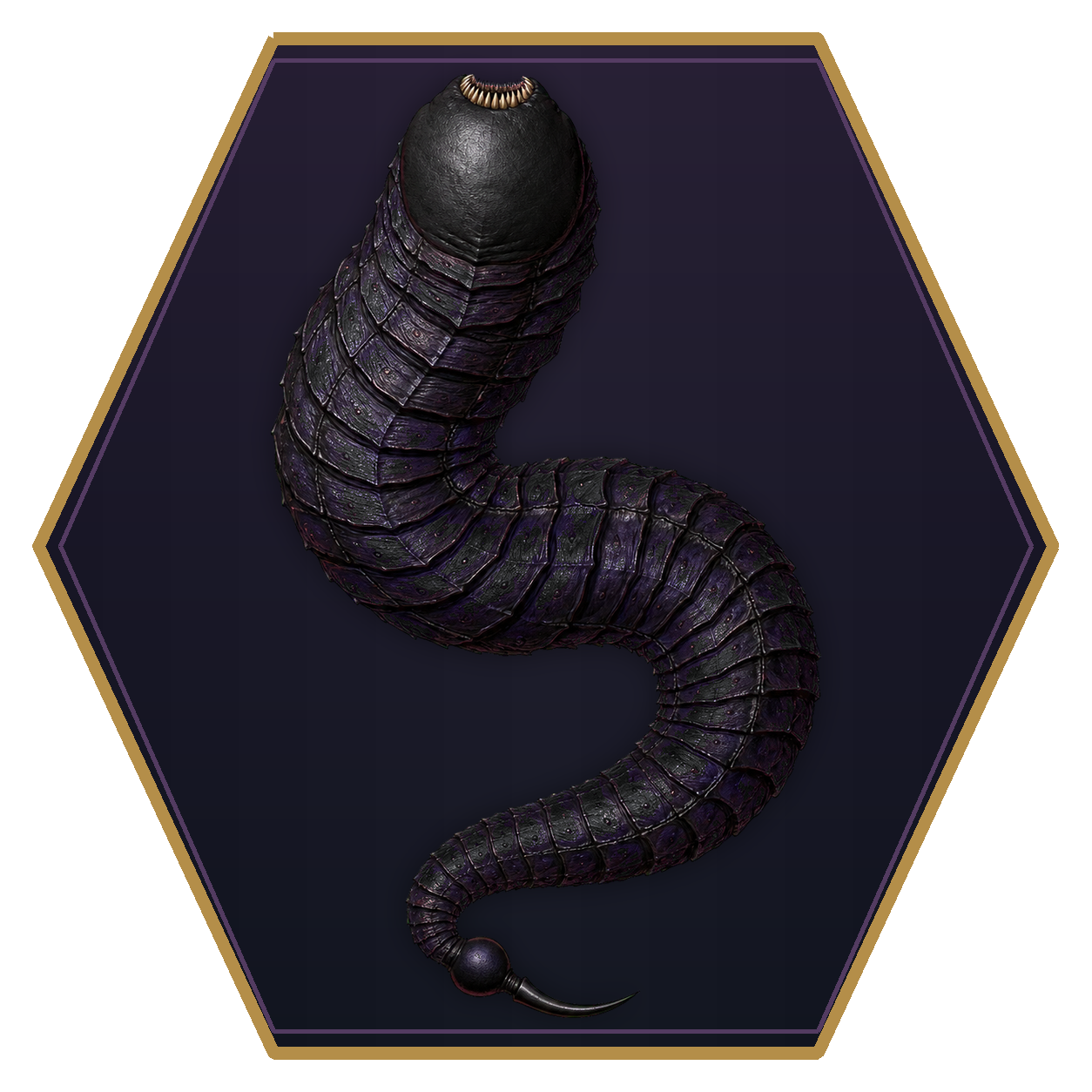 Nightcrawler top-down flat-top hex token