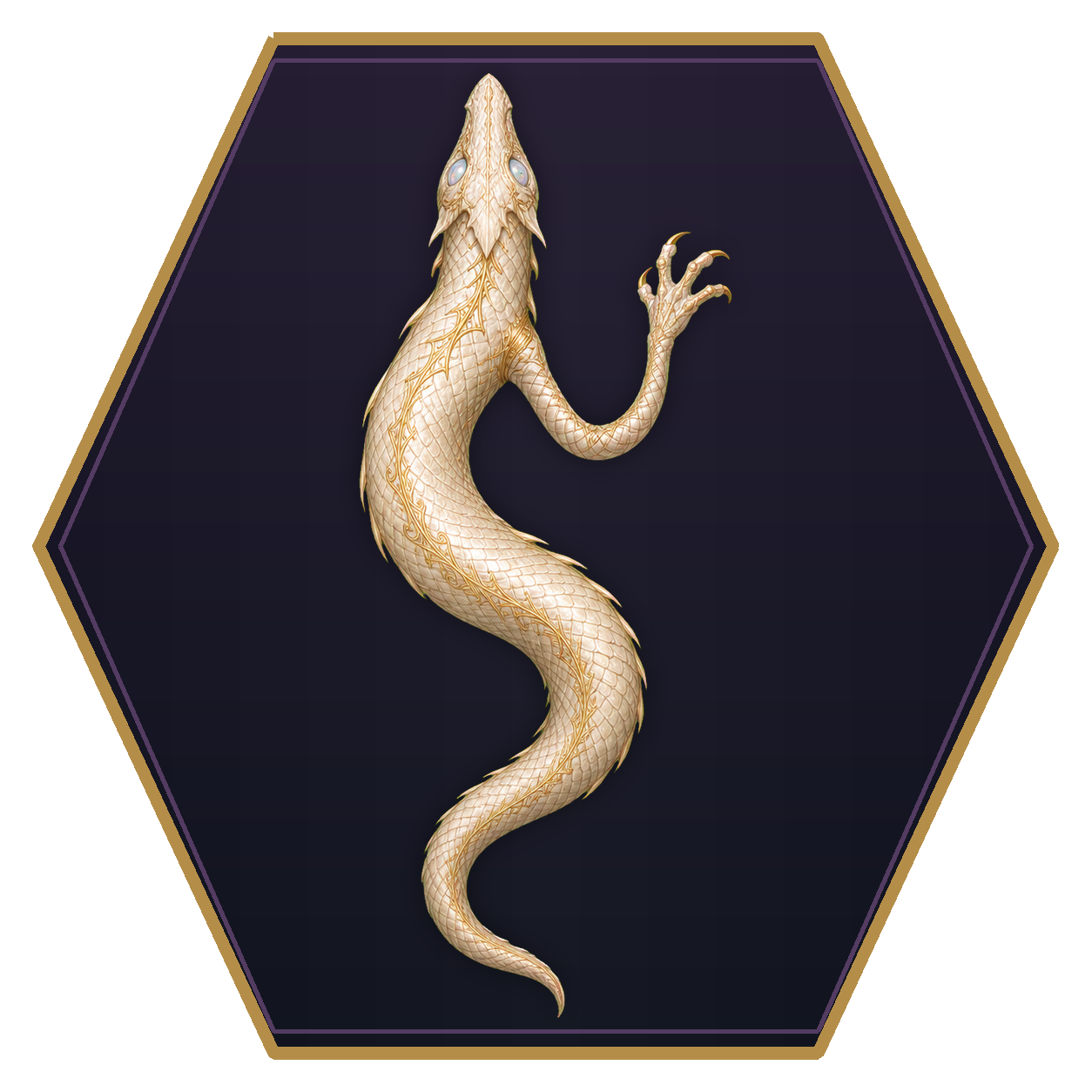 Ravid top-down flat-top hex token