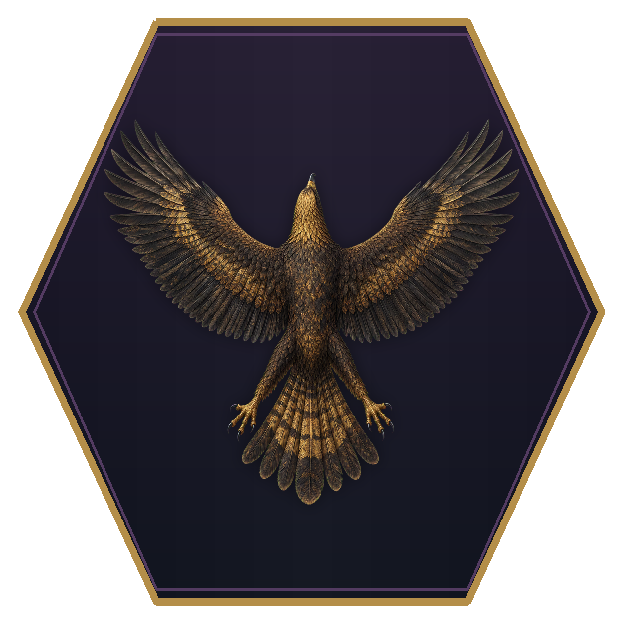 Roc top-down flat-top hex token