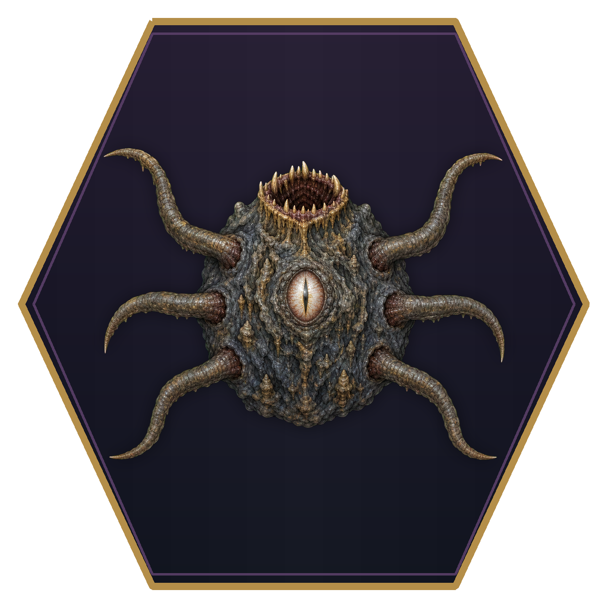 Roper top-down flat-top hex token