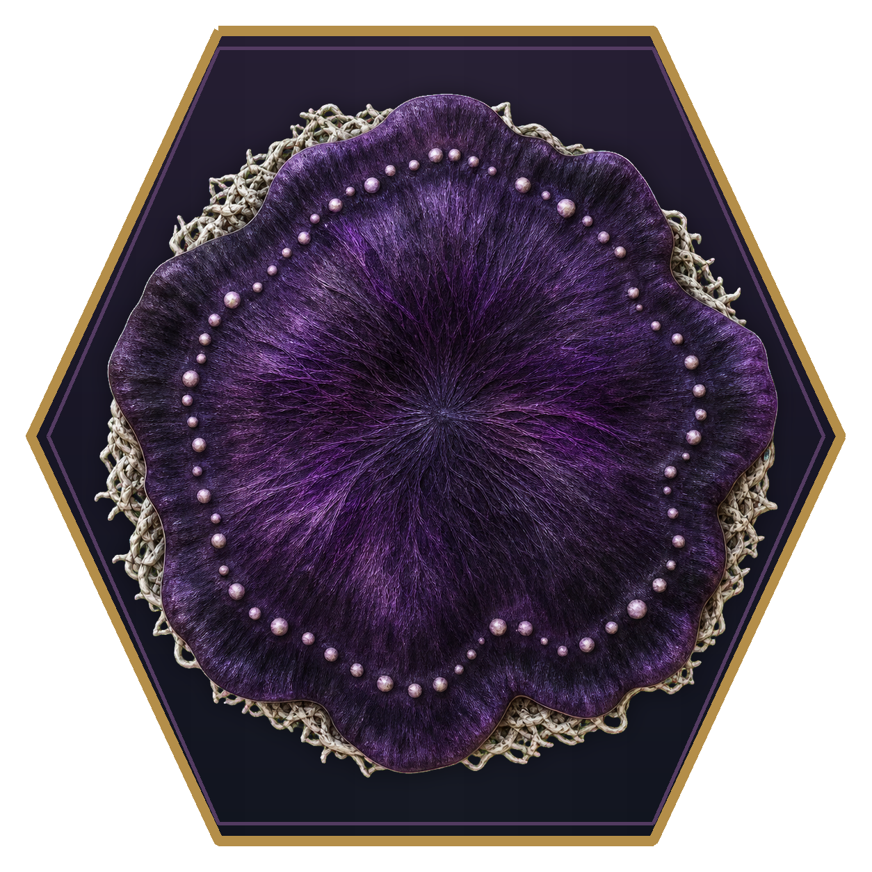 Shrieker top-down flat-top hex token