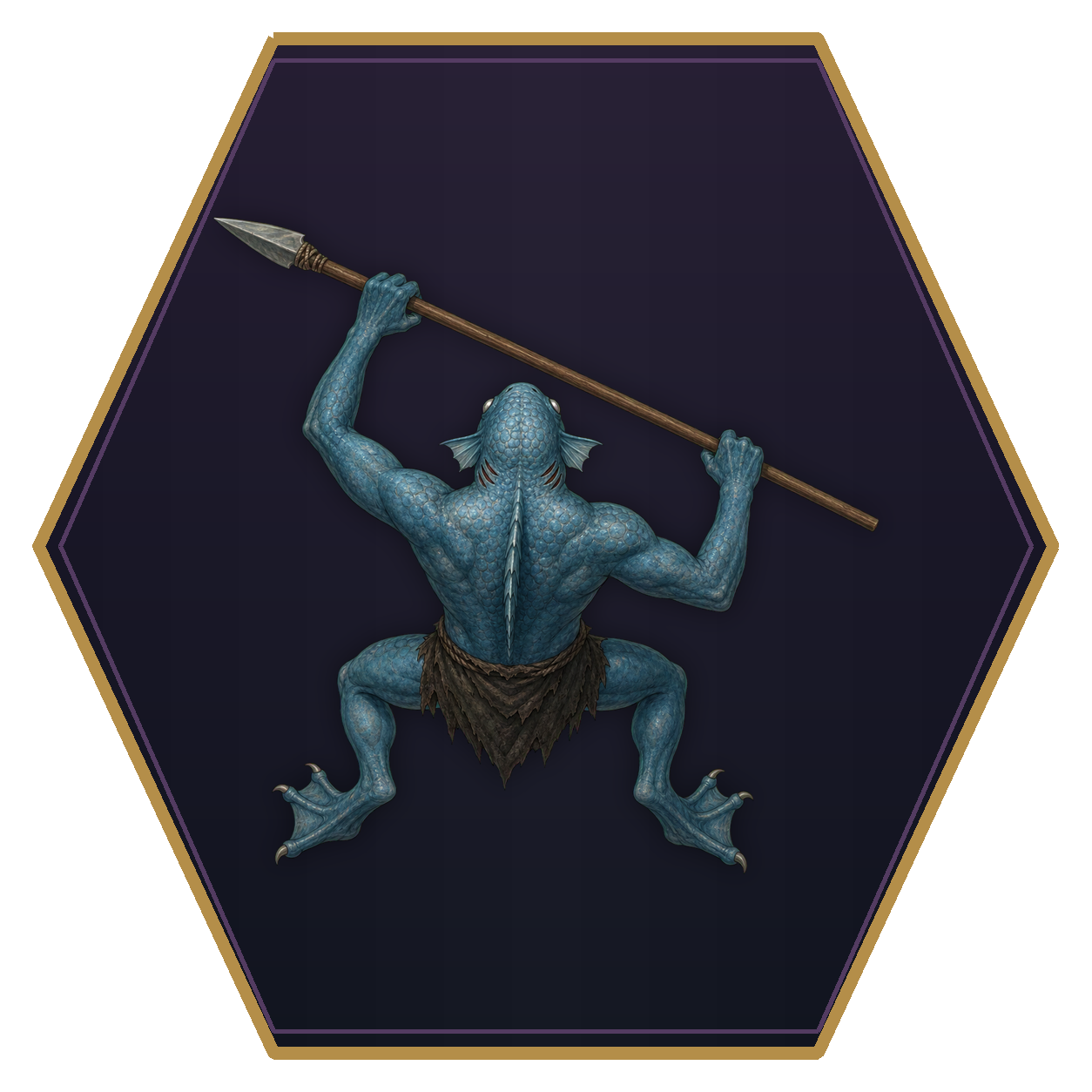 Skum top-down flat-top hex token