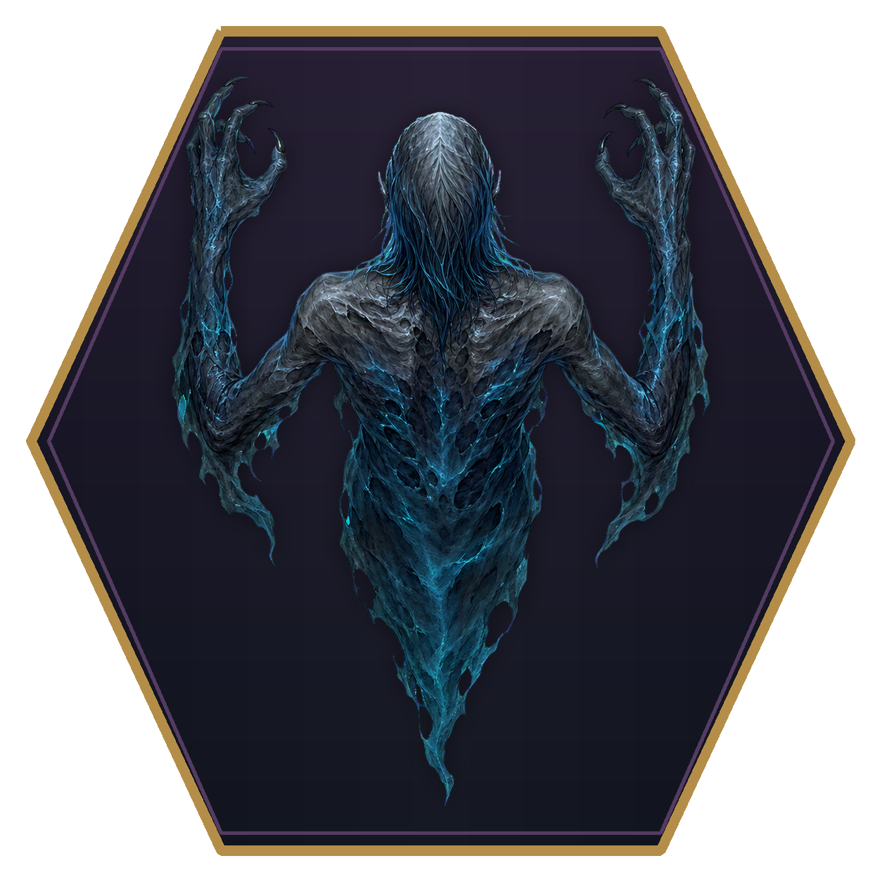 Spectre top-down flat-top hex token