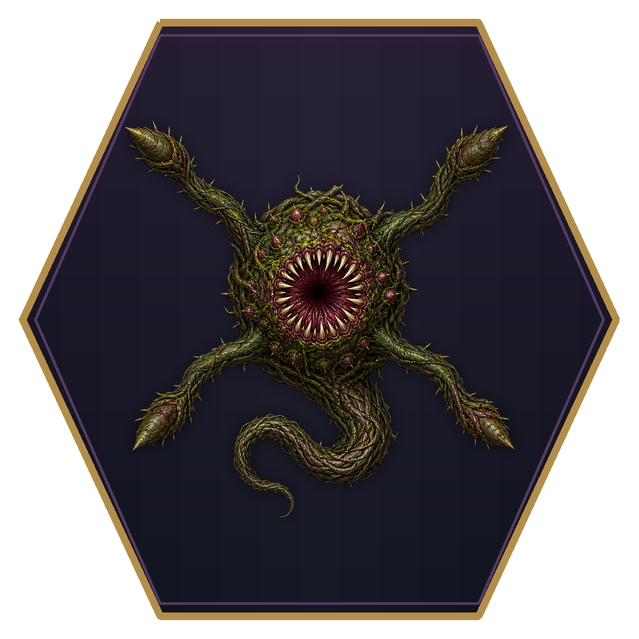 Tendriculos top-down flat-top hex token