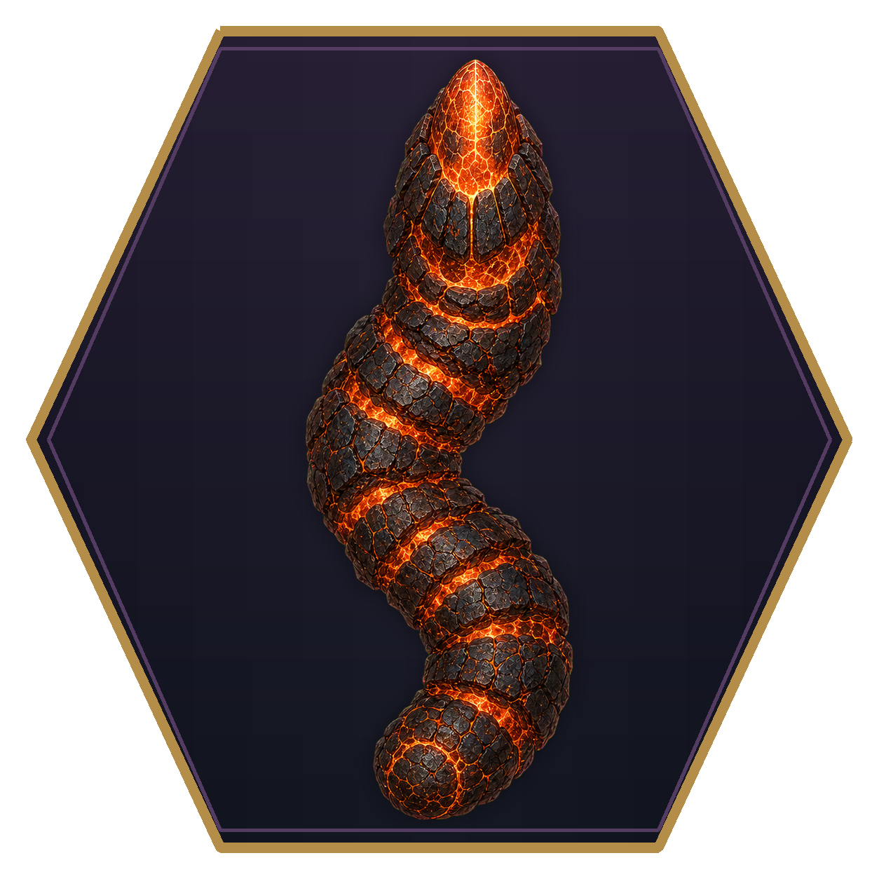 Thoqqua top-down flat-top hex token