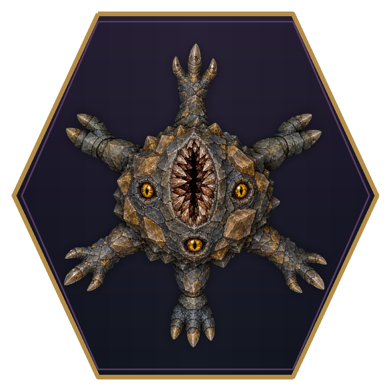 Xorn top-down flat-top hex token