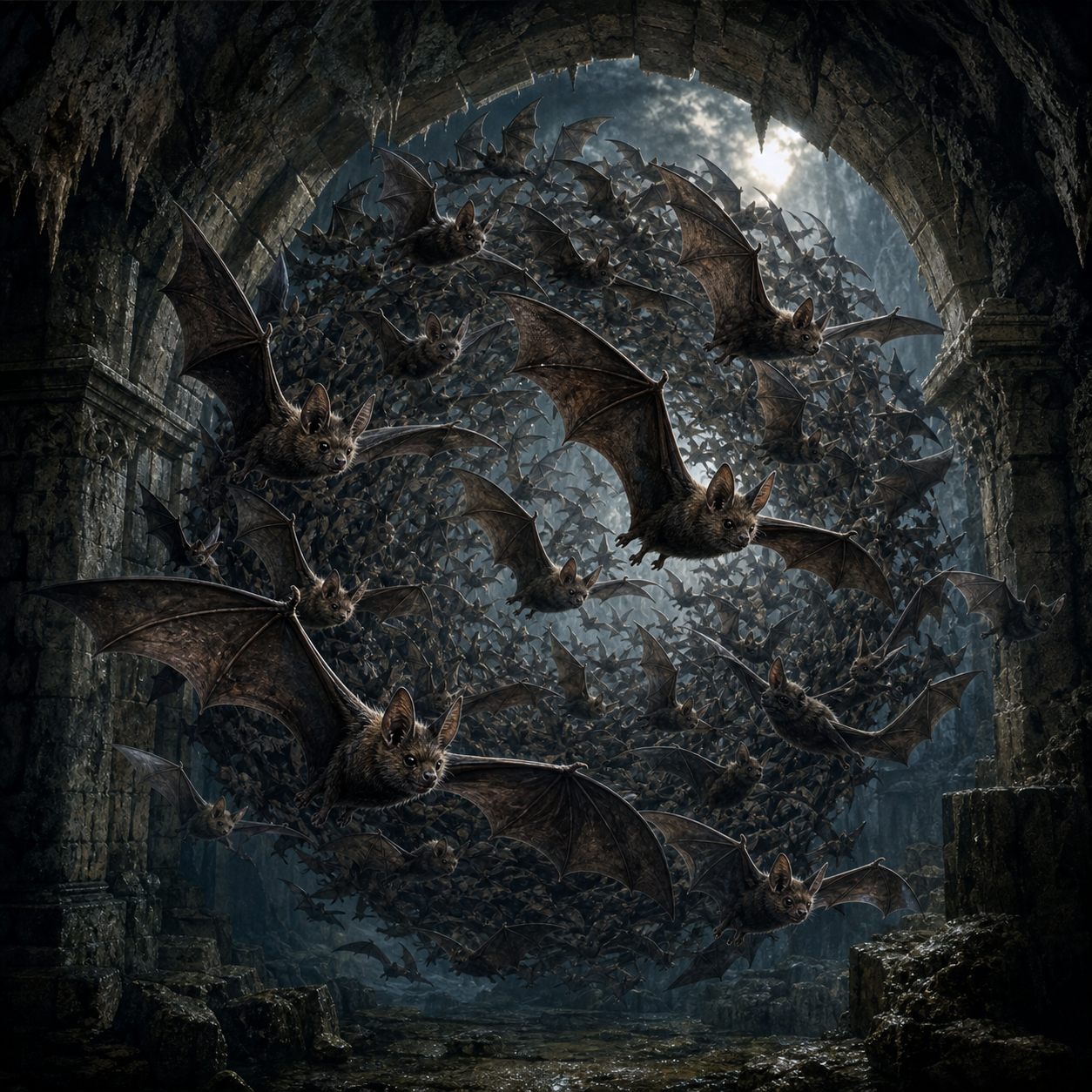 Bat Swarm bestiary portrait
