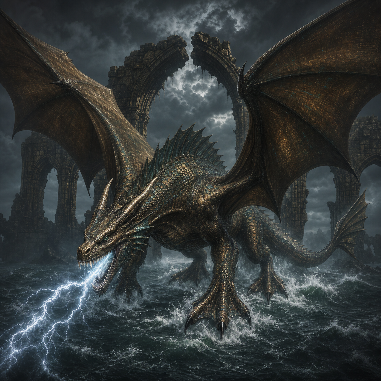 Bronze Dragon bestiary portrait