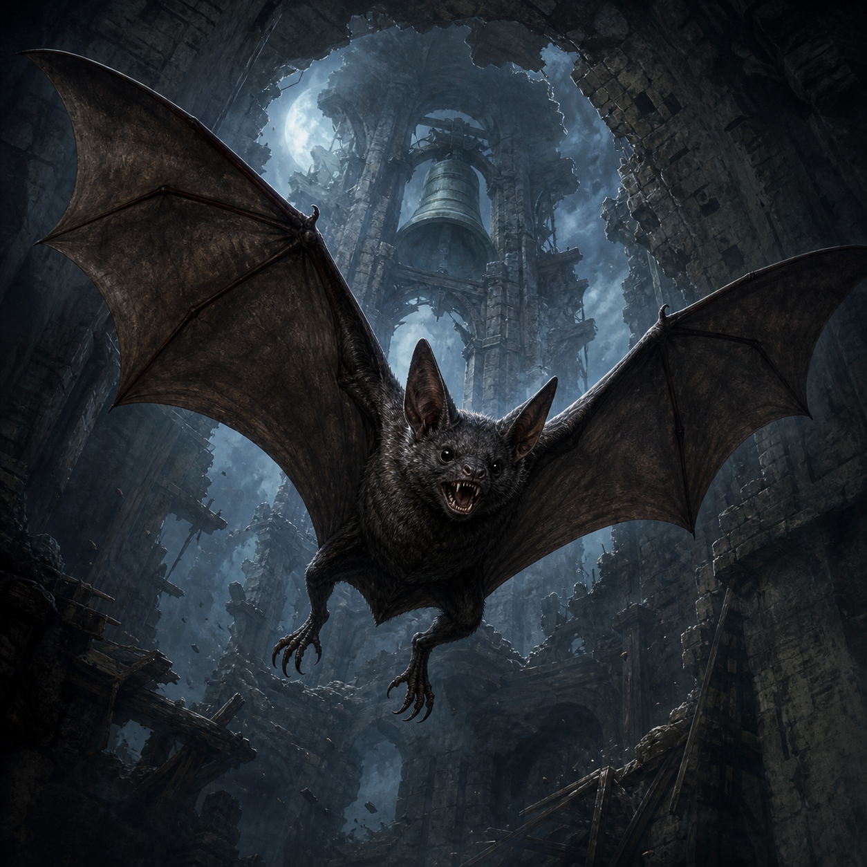 Dire Bat bestiary portrait