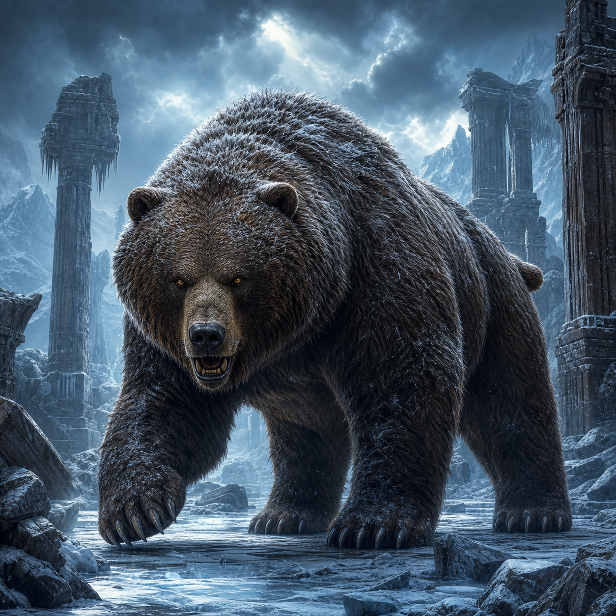 Dire Bear bestiary portrait