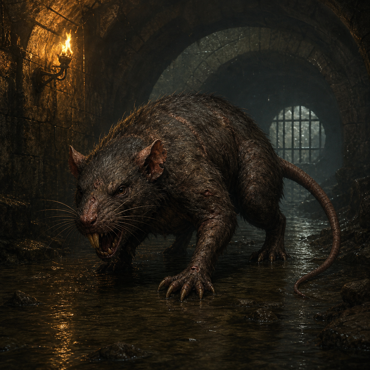 Dire Rat bestiary portrait