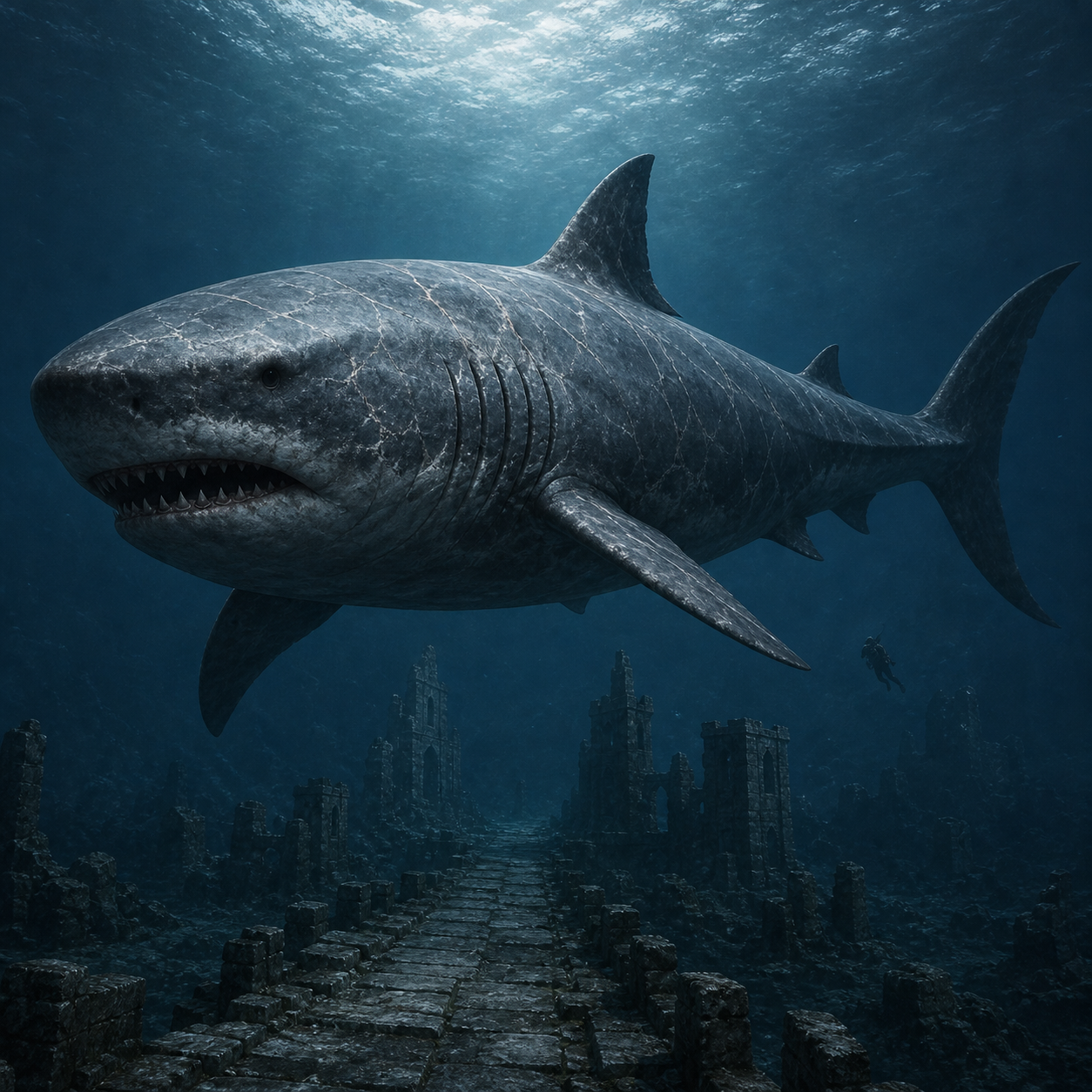 Dire Shark bestiary portrait