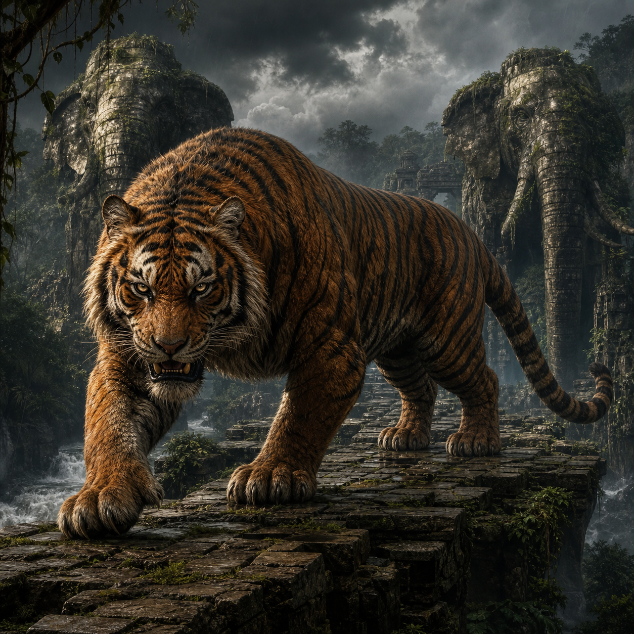 Dire Tiger bestiary portrait