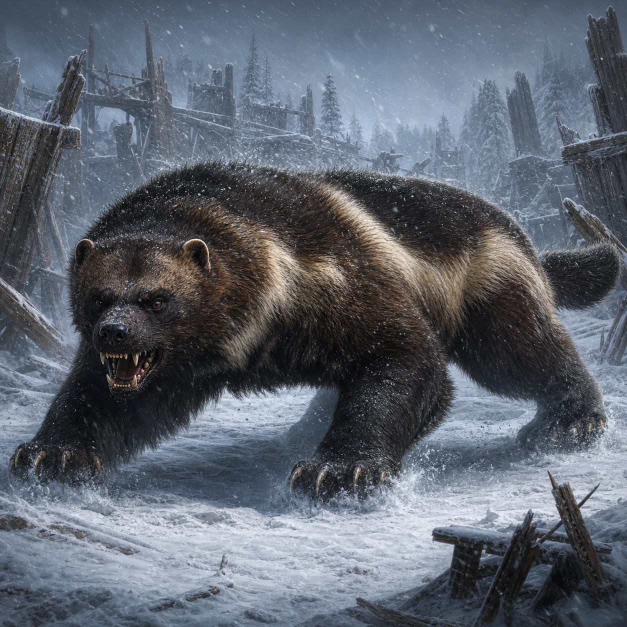 Dire Wolverine bestiary portrait