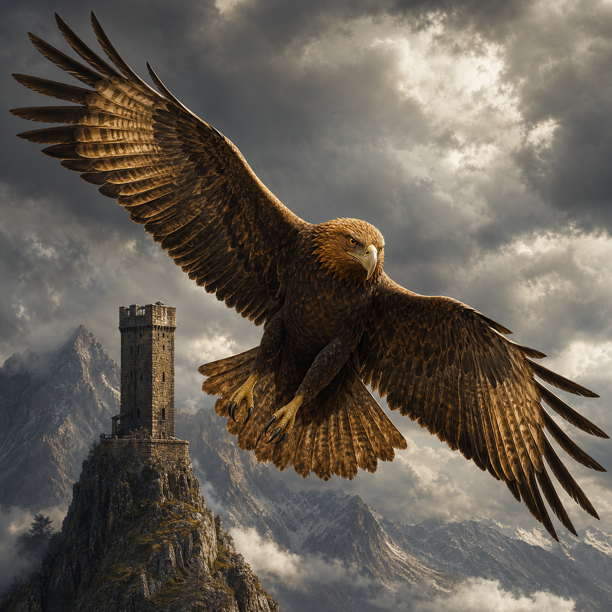 Eagle bestiary portrait
