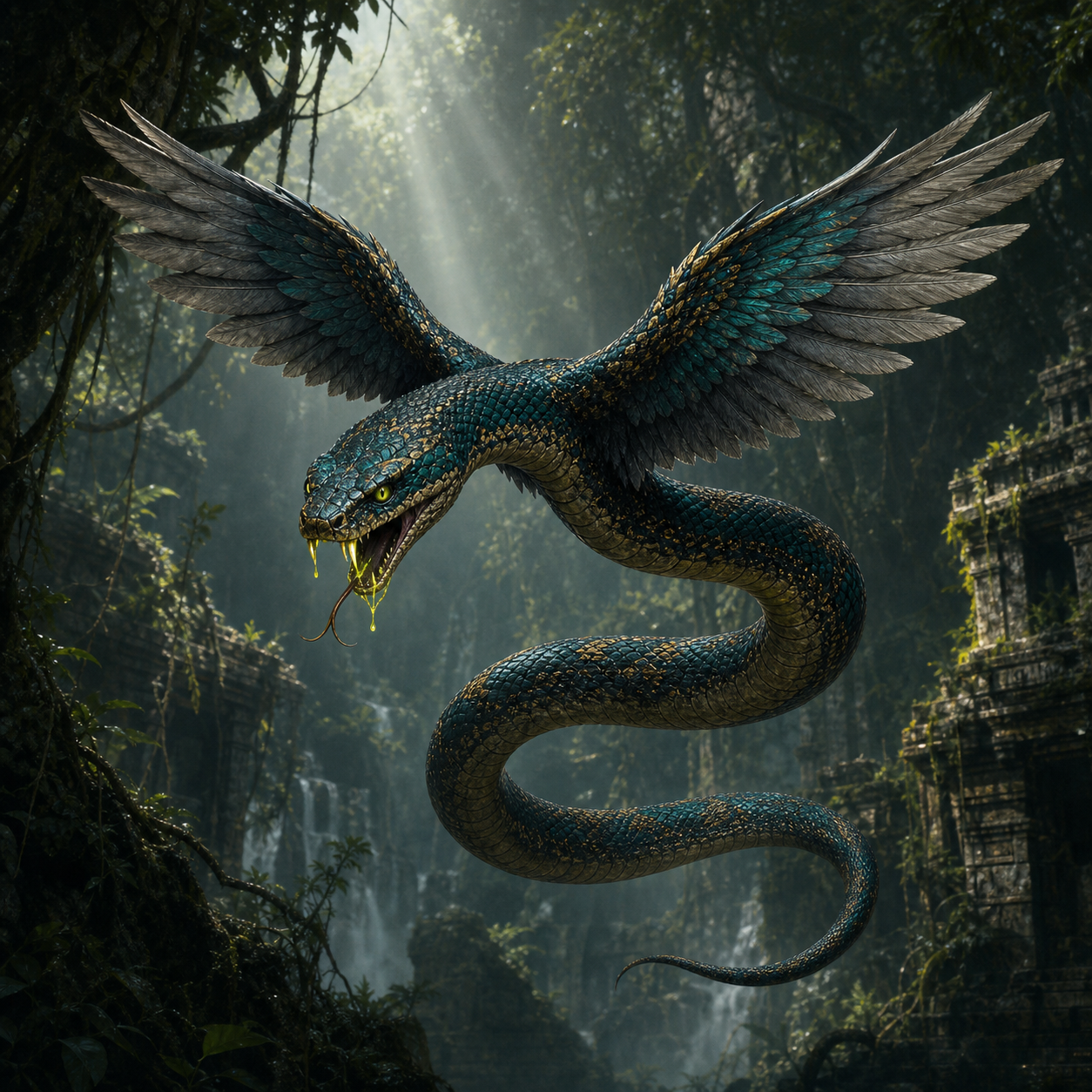 Flying Snake bestiary portrait