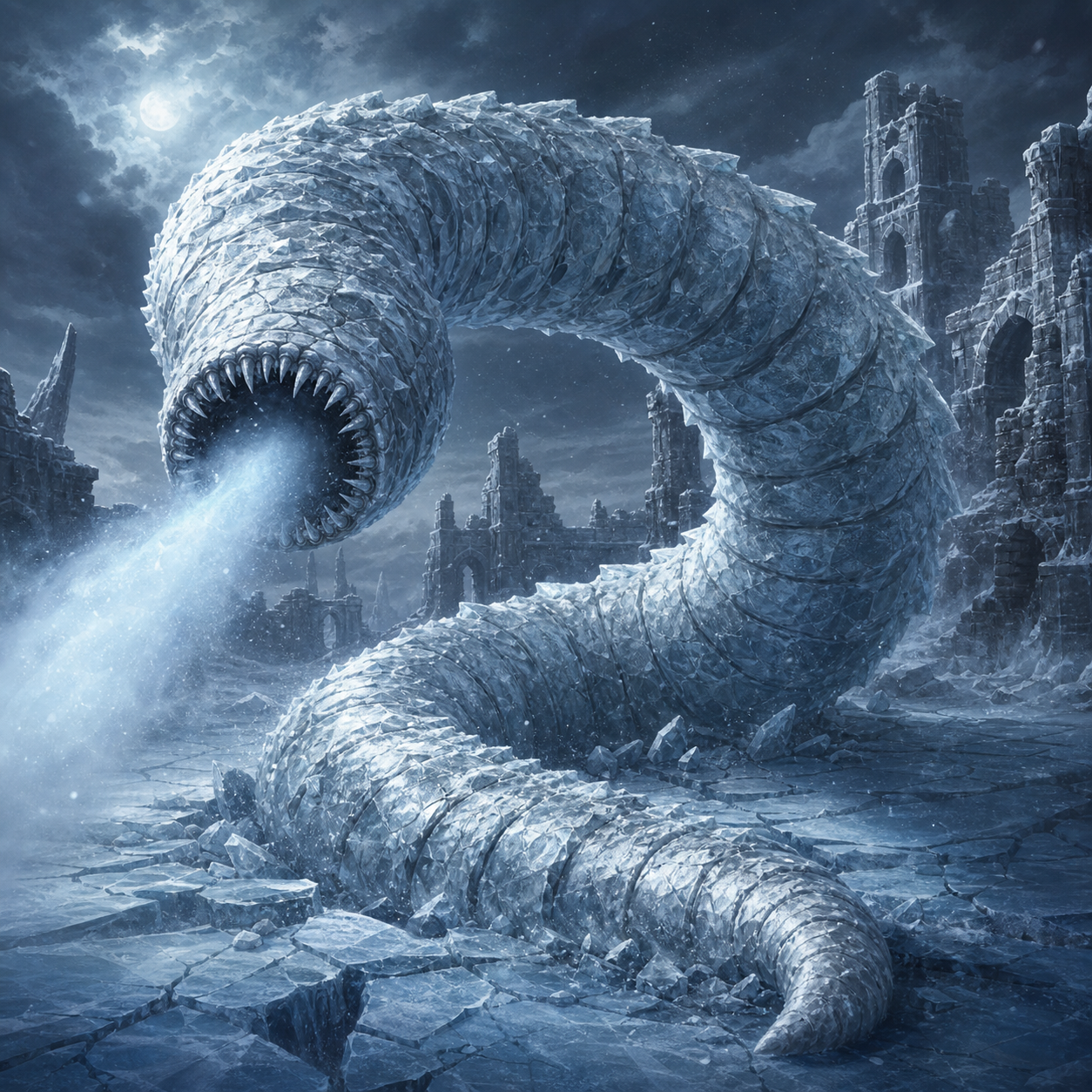 Frost Worm bestiary portrait