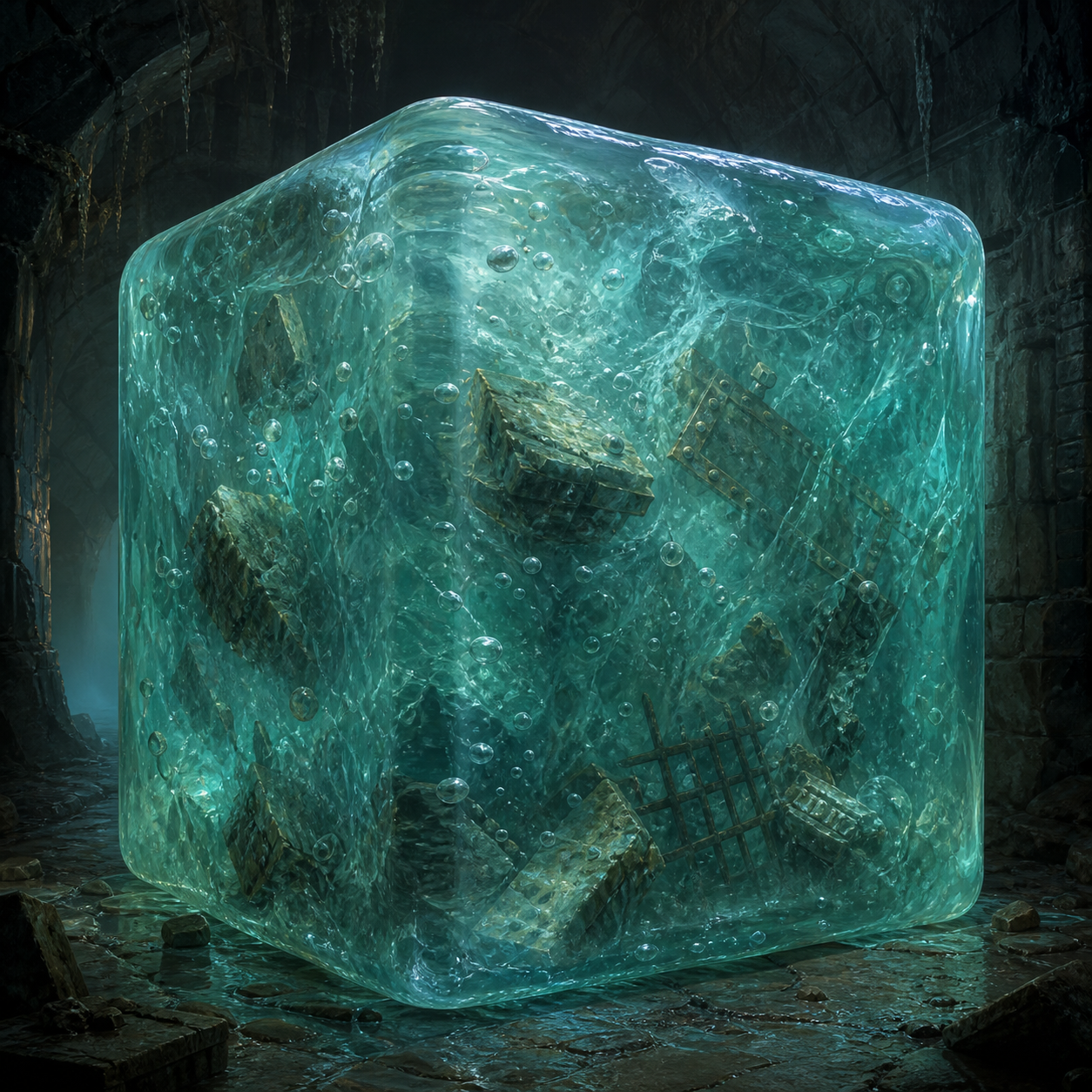 Gelatinous Cube bestiary portrait