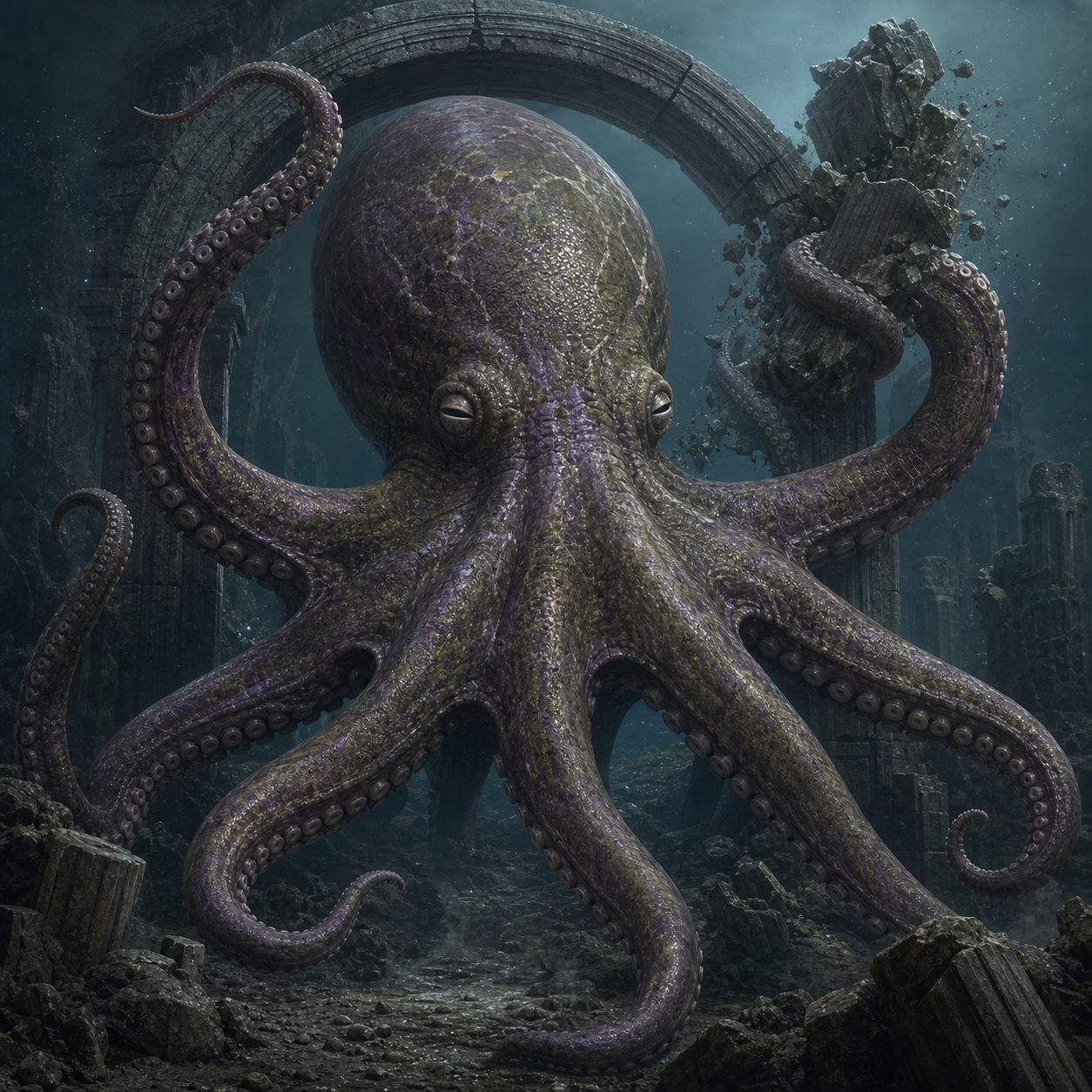 Giant Octopus bestiary portrait