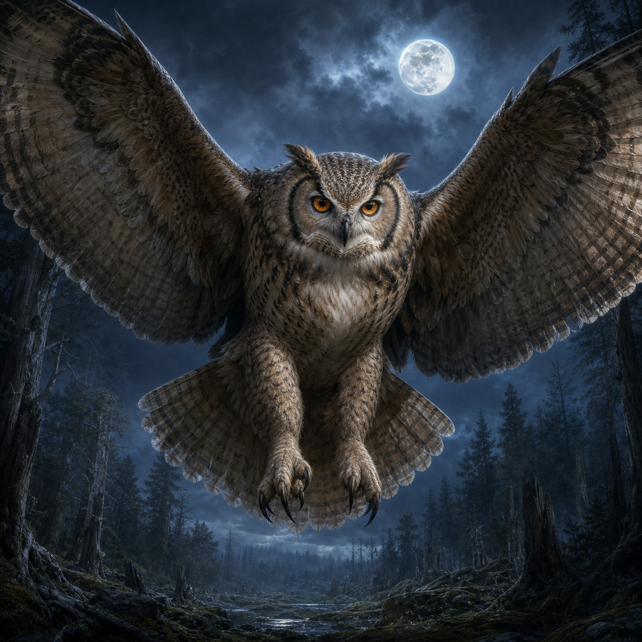 Giant Owl bestiary portrait