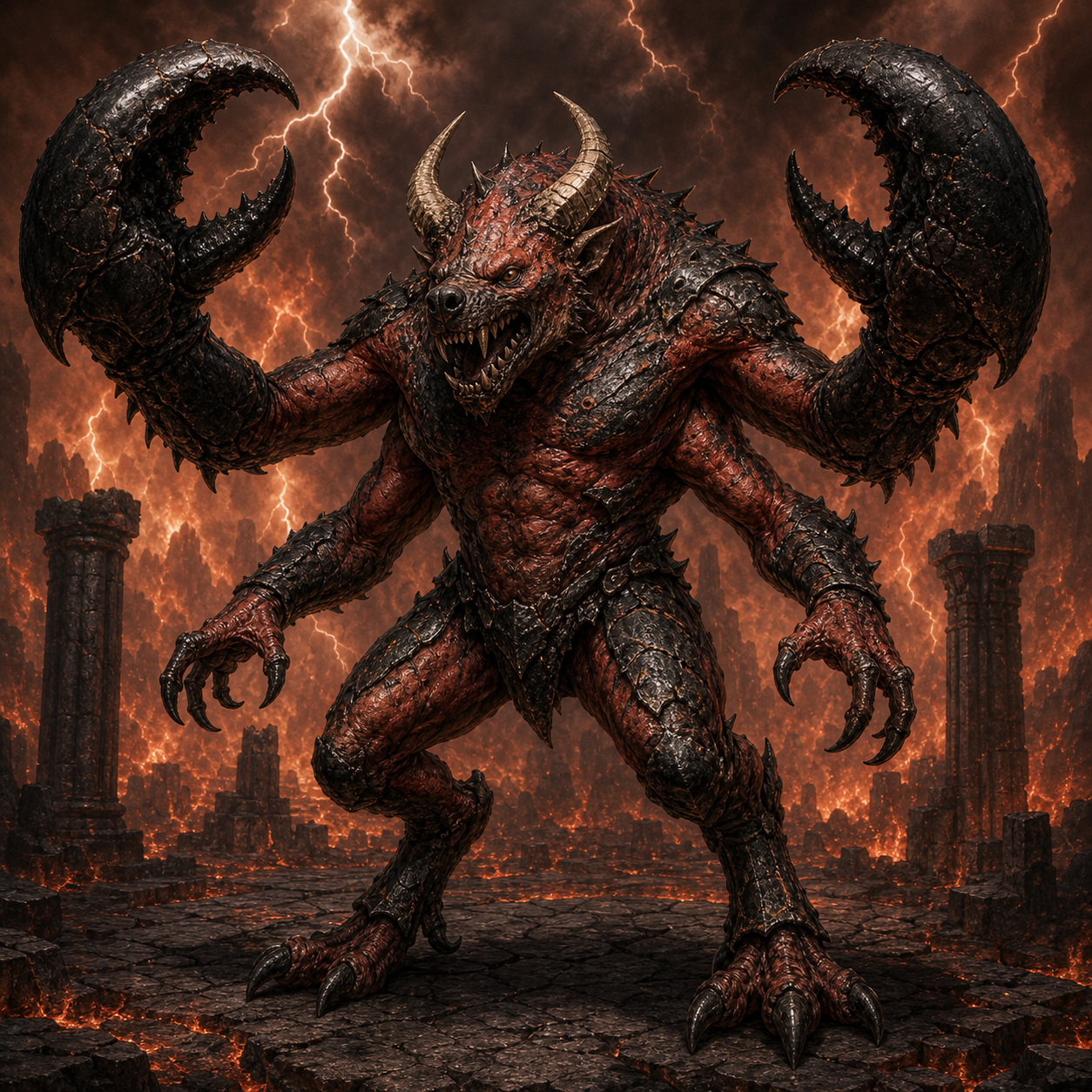 Glabrezu bestiary portrait