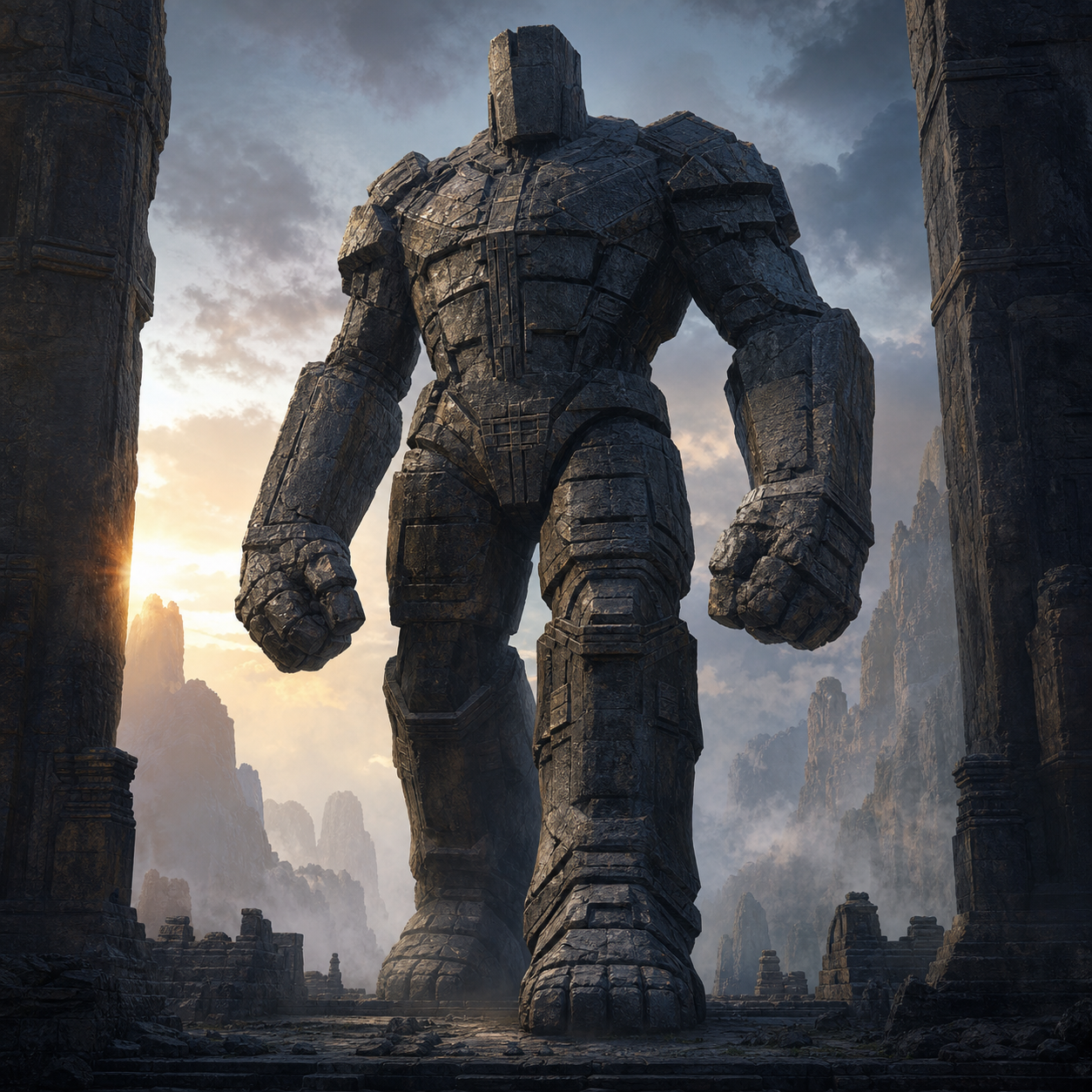 Greater Stone Golem bestiary portrait