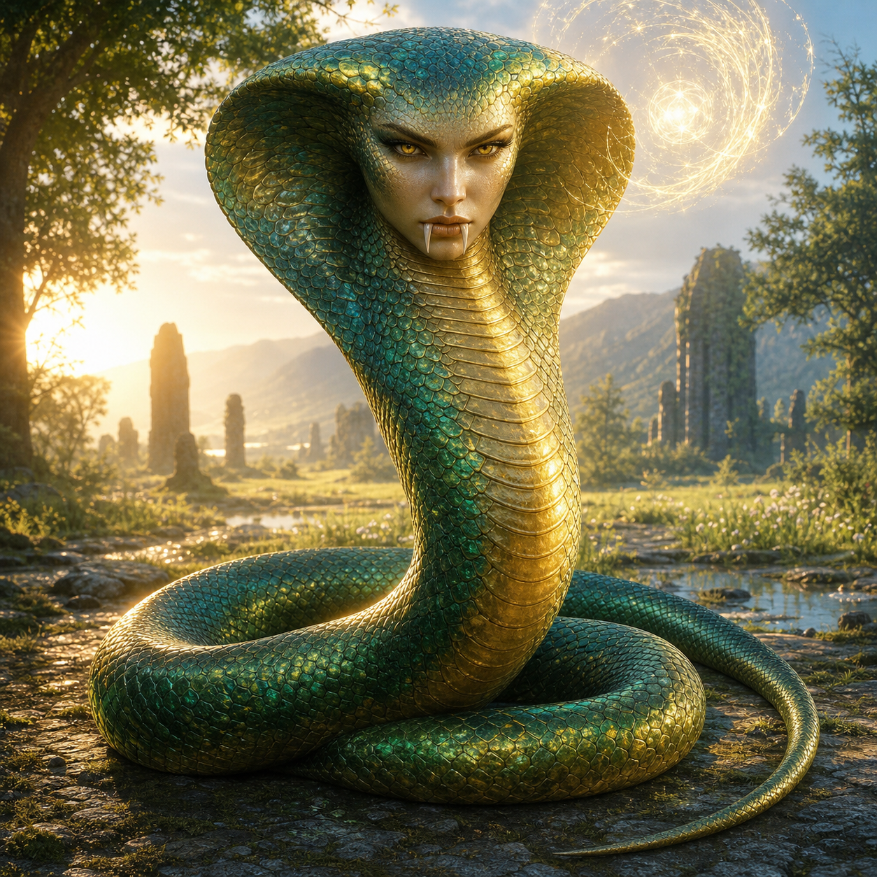 Guardian Naga bestiary portrait