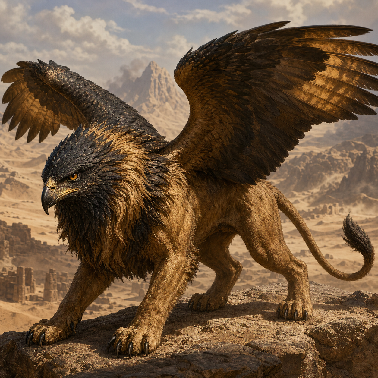 Hieracosphinx bestiary portrait