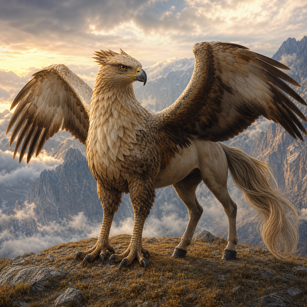 Hippogriff bestiary portrait