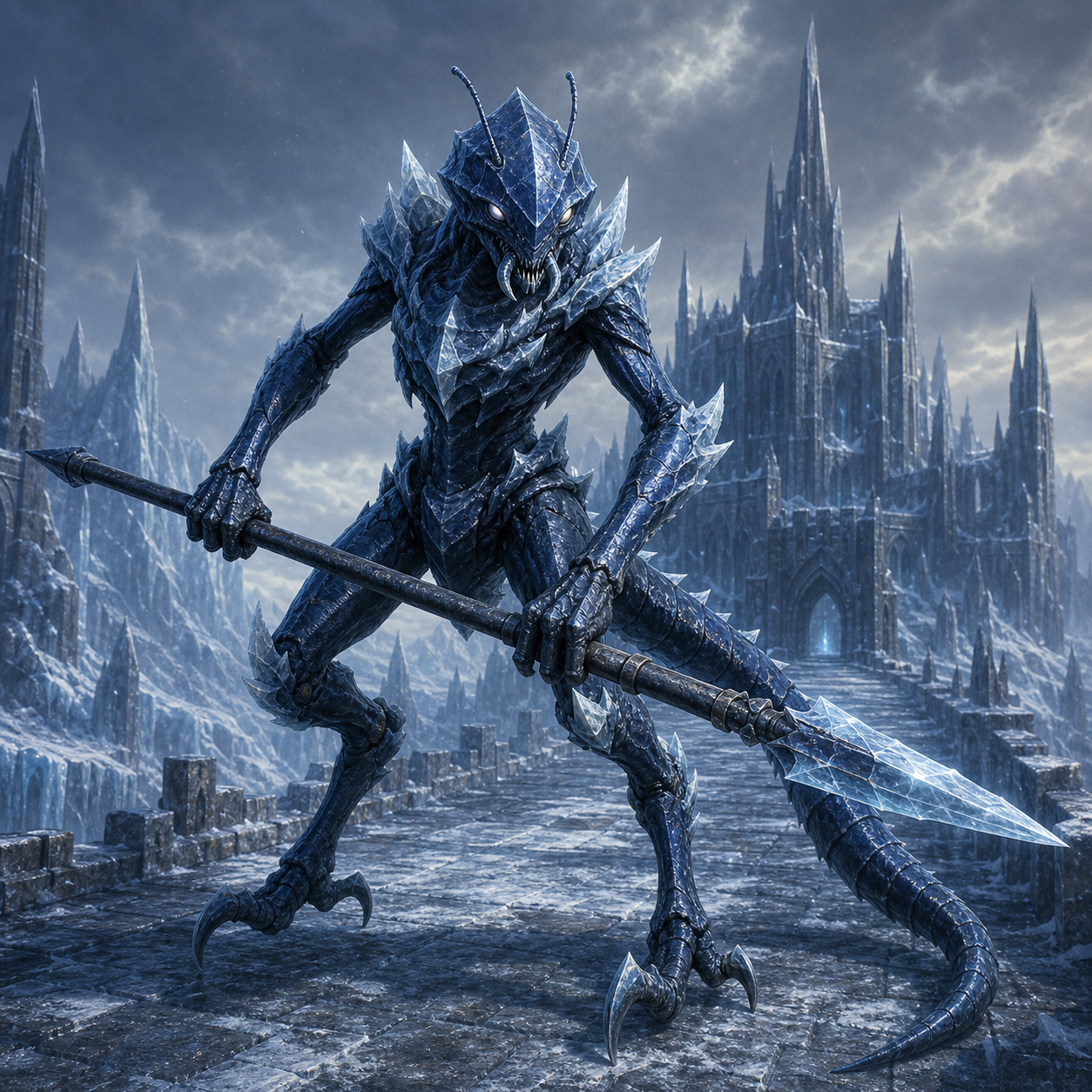 Ice Devil (Gelugon) bestiary portrait