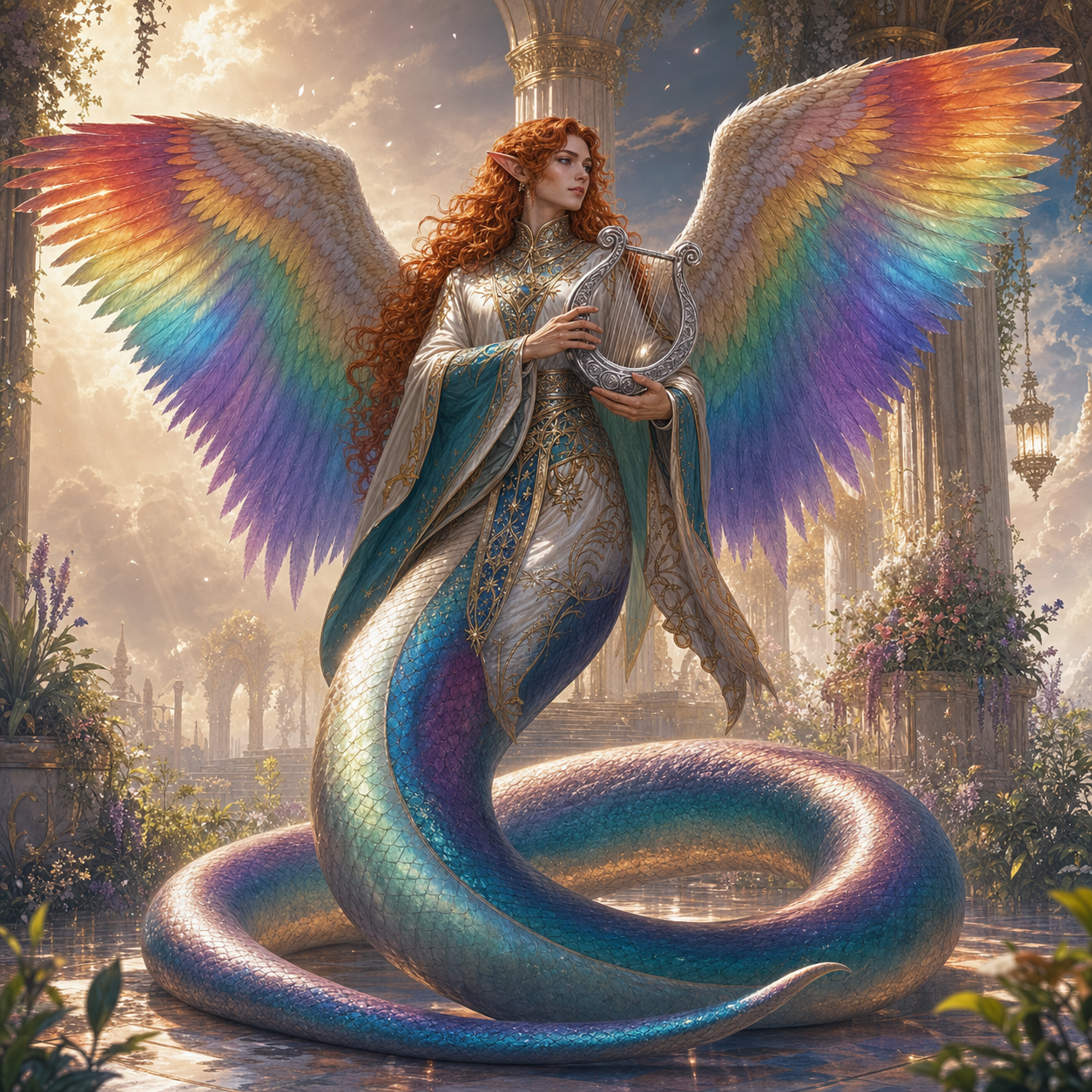 Lillend bestiary portrait