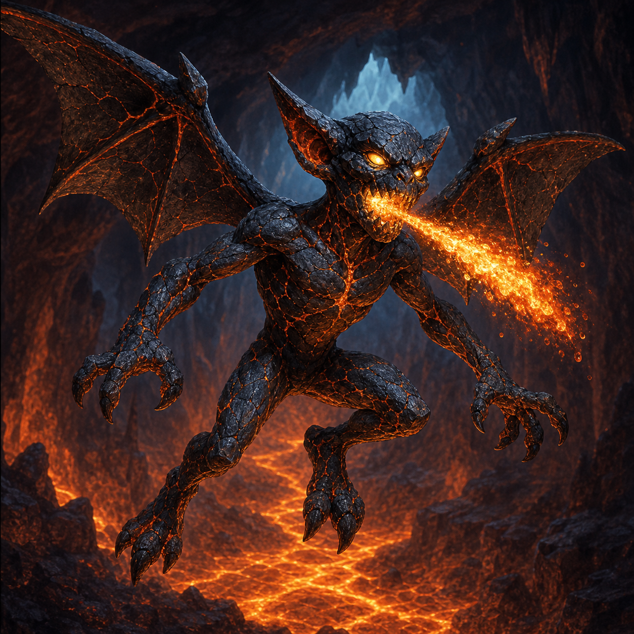 Magma Mephit bestiary portrait