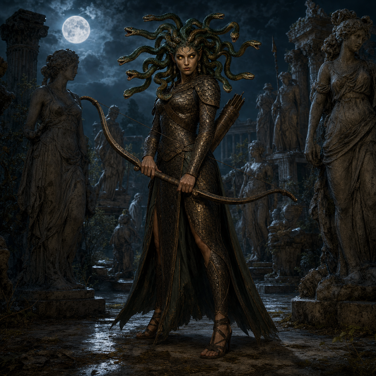 Medusa bestiary portrait