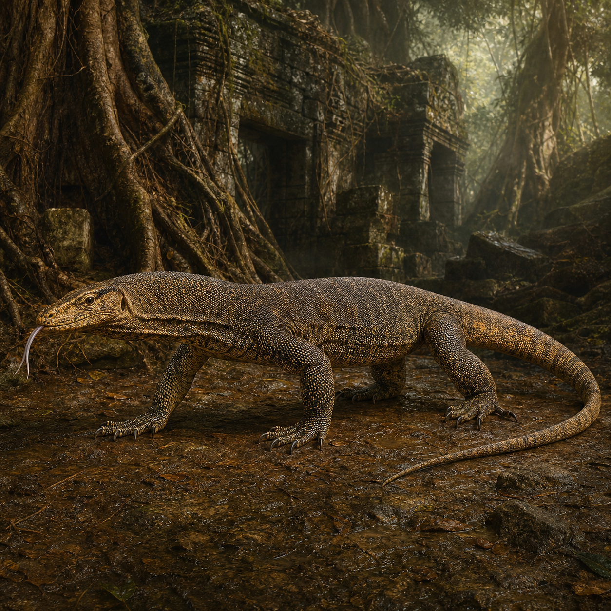 Monitor Lizard bestiary portrait
