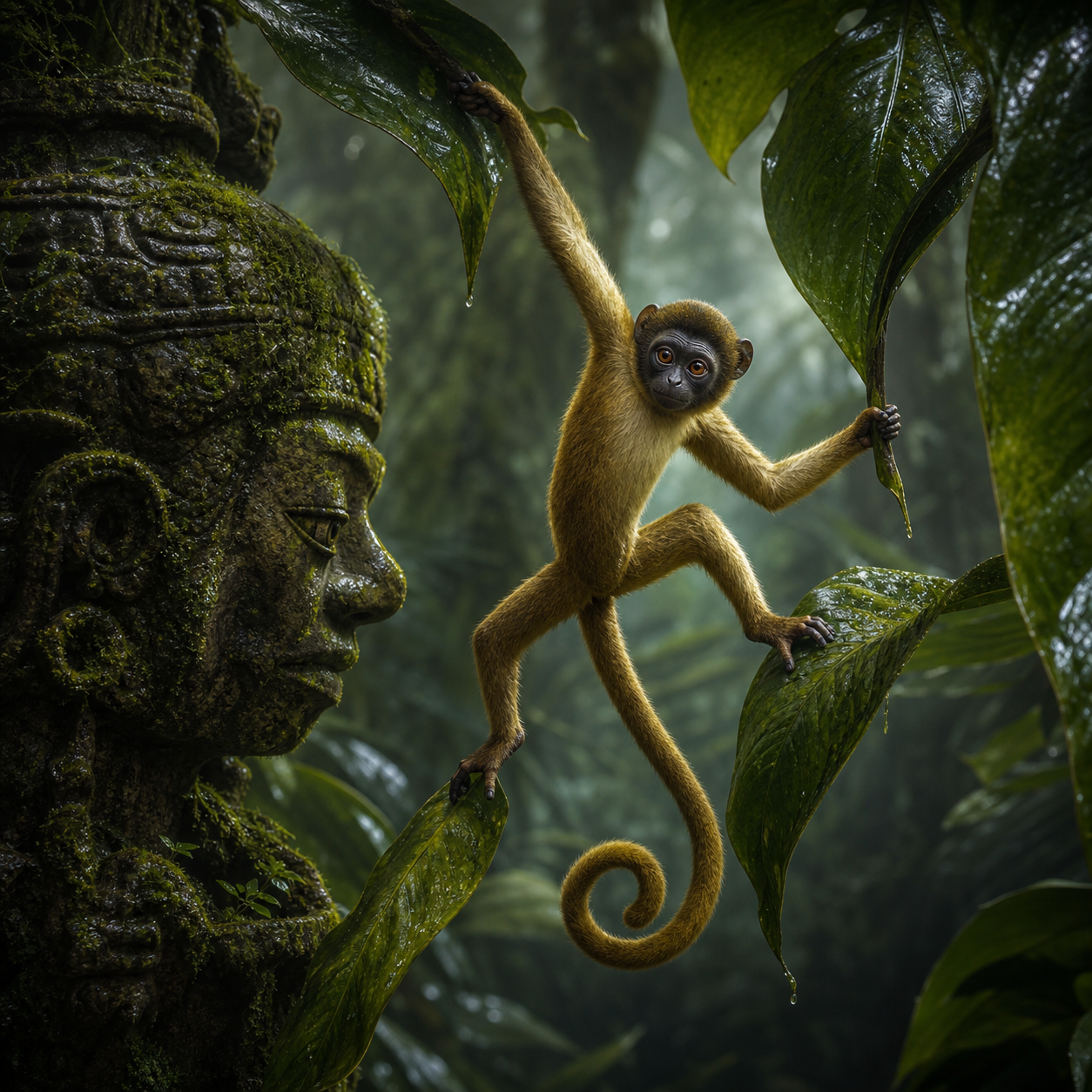 Monkey bestiary portrait